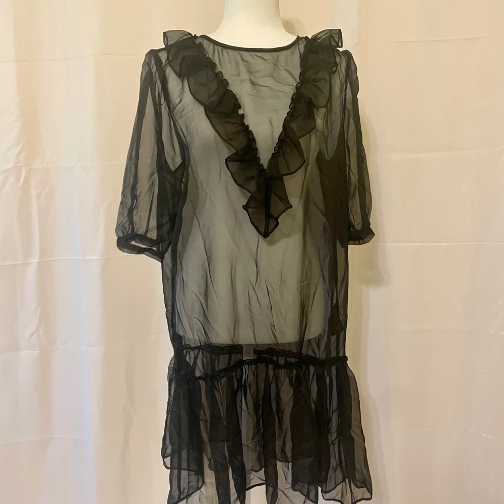Divided by H&M sheer black layering dress